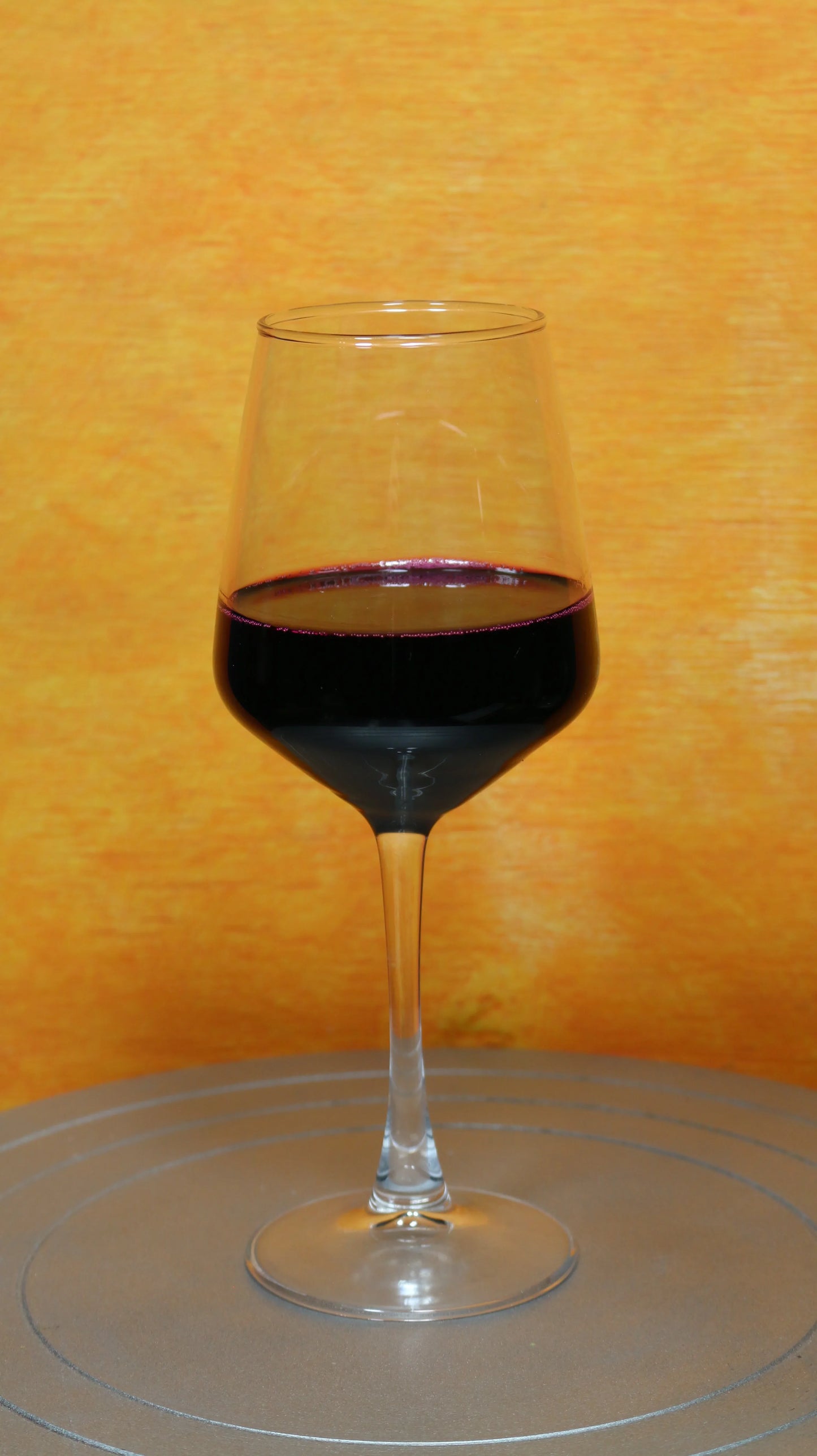 Realistic Fake Red Wine Prop In Real Wine Glass