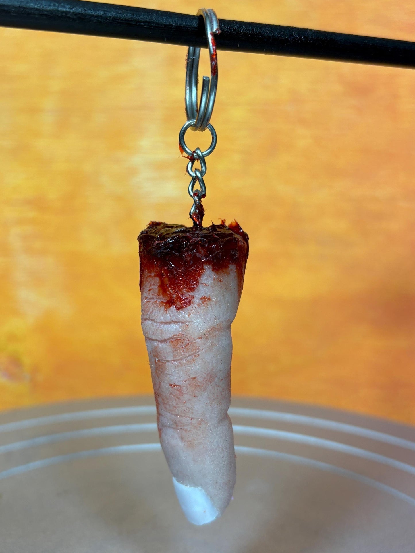 Severed Finger Keychain