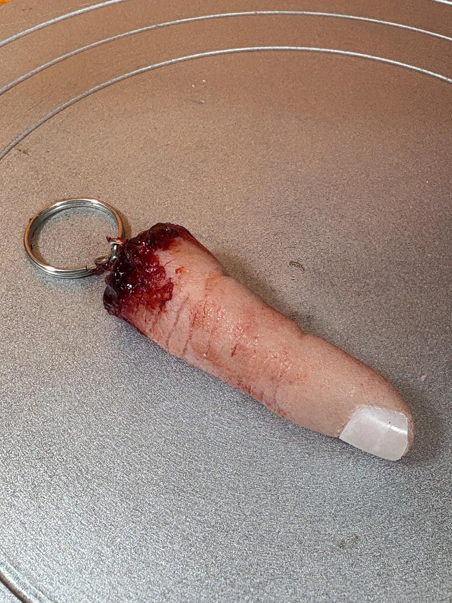 Severed Finger Keychain