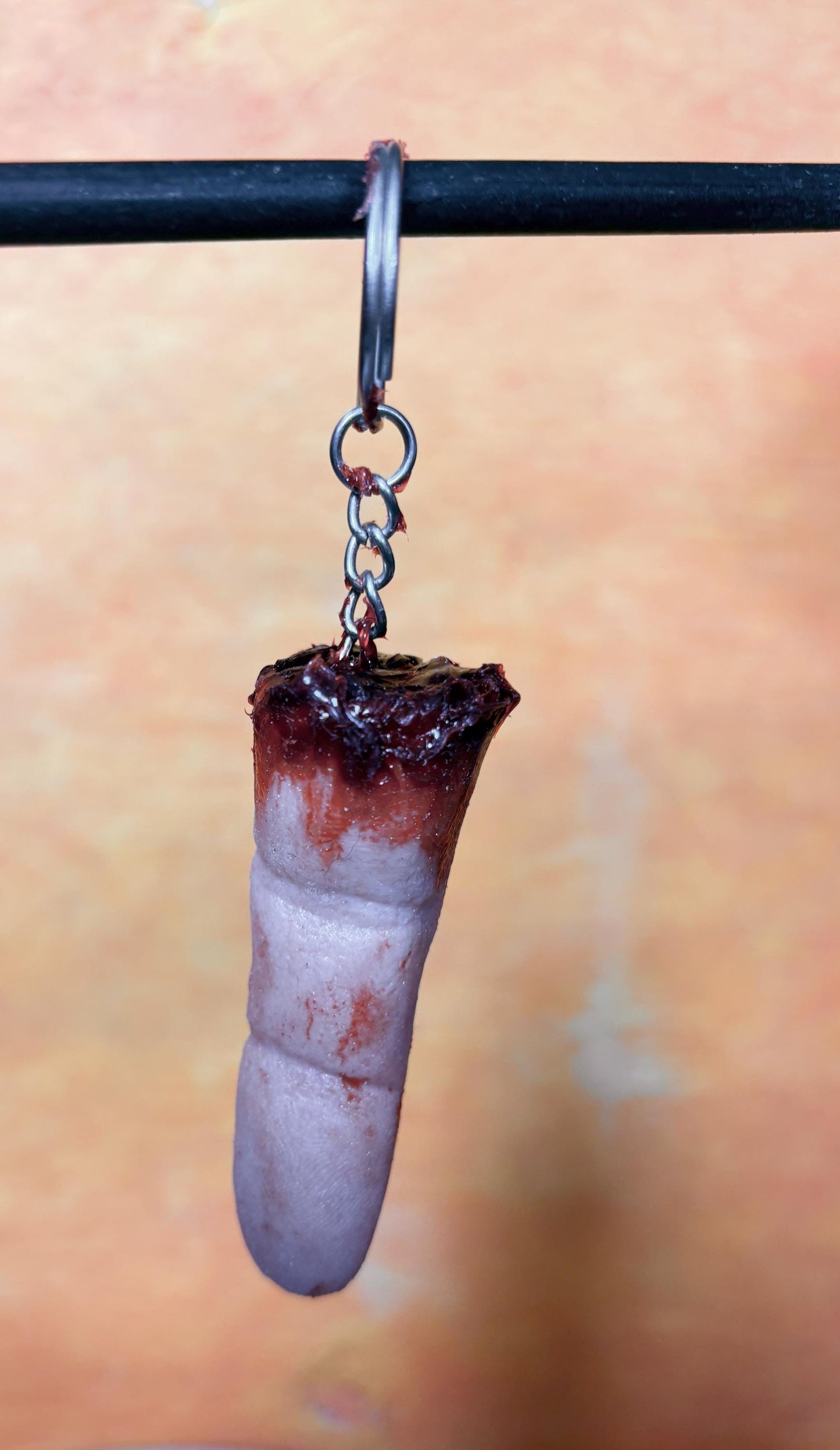 Severed Finger Keychain
