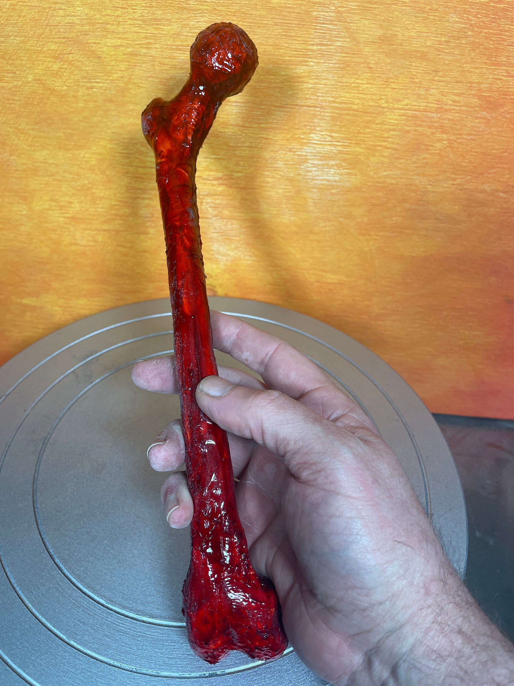 Bloody large bone halloween decoration horror prop