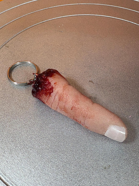 Severed Finger Keychain