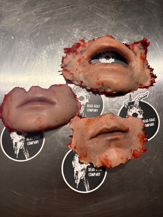 Ed Gein Style Severed Lips Prop – Horror Display Trophies