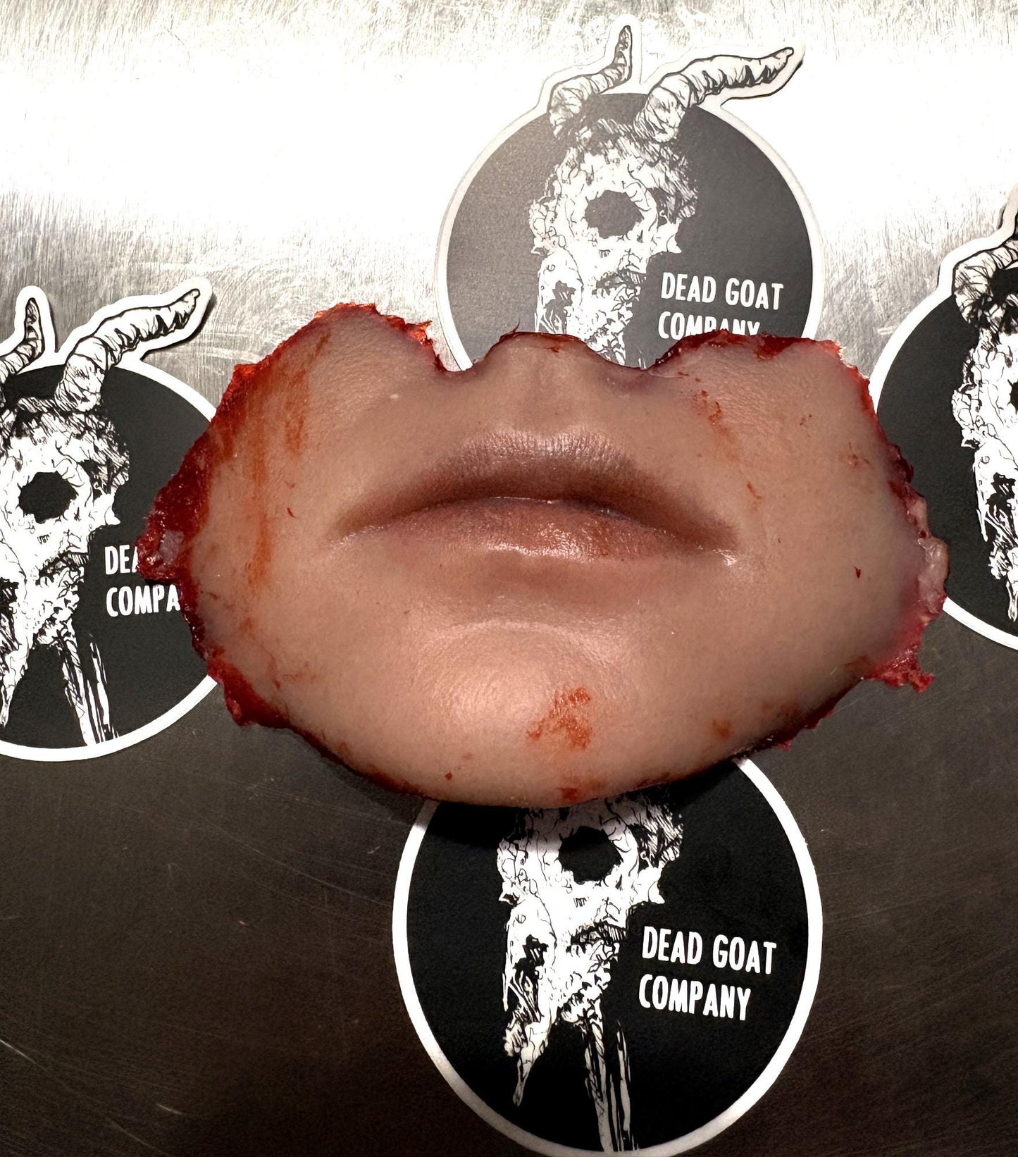 Ed Gein Style Severed Lips Prop – Horror Display Trophies
