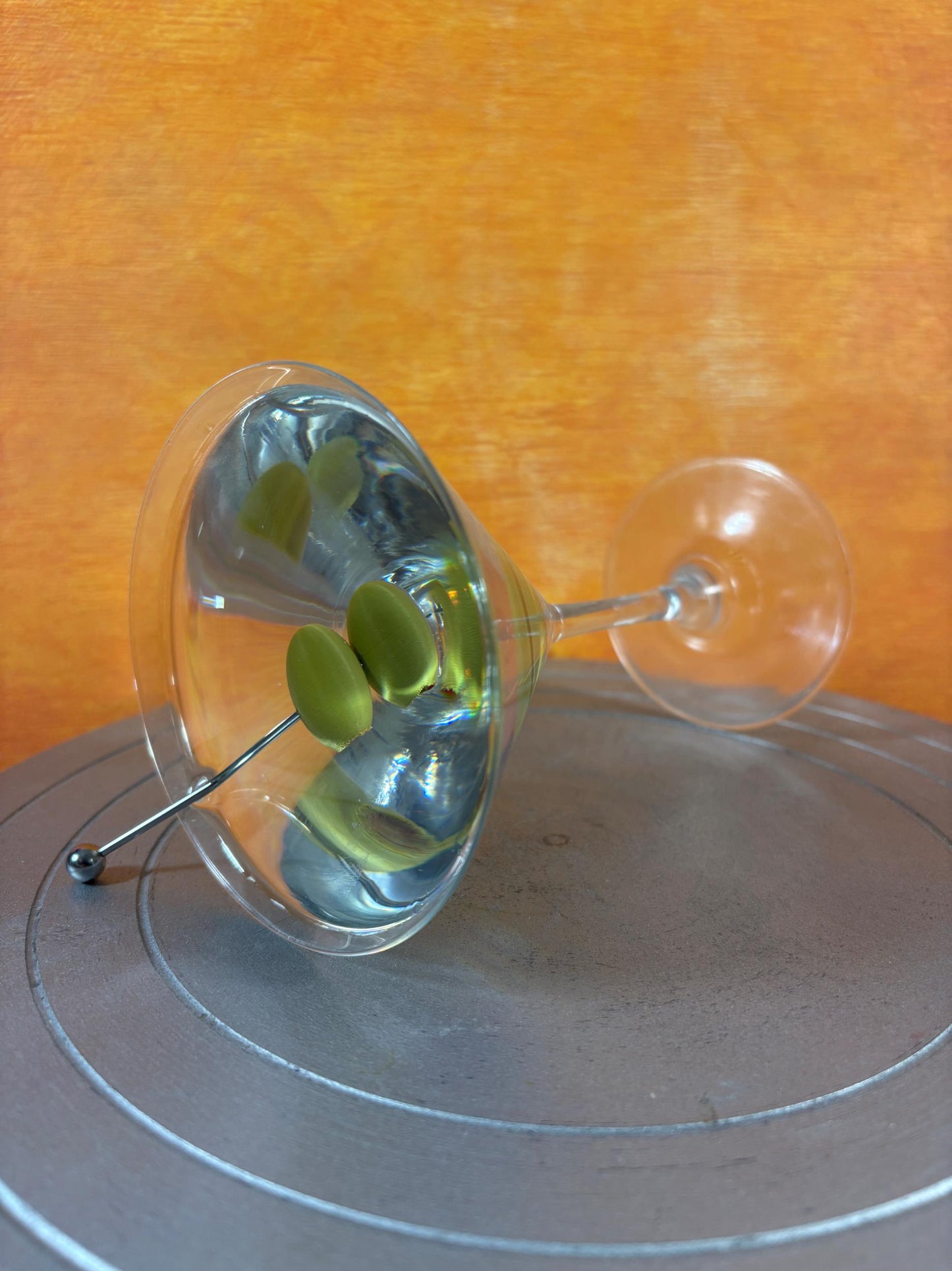 Fake Martini Prop with Olives – Realistic Faux Cocktail