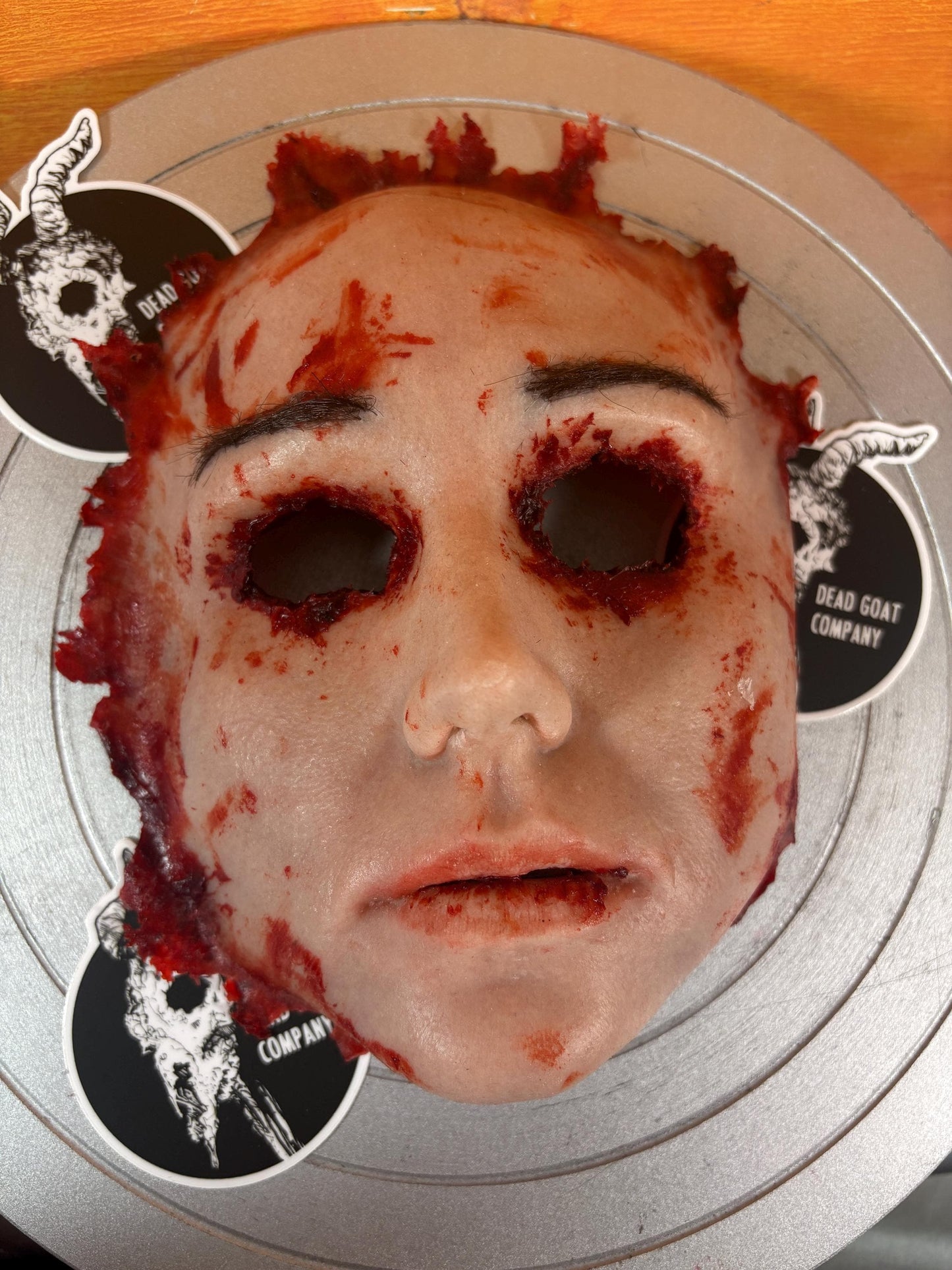 Ed Gein Inspired Female Human Skinned Face Prop – Chainsaw slasher style Horror