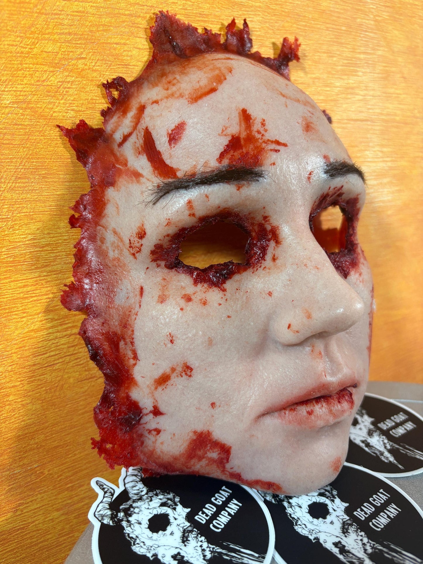 Ed Gein Inspired Female Human Skinned Face Prop – Chainsaw slasher style Horror